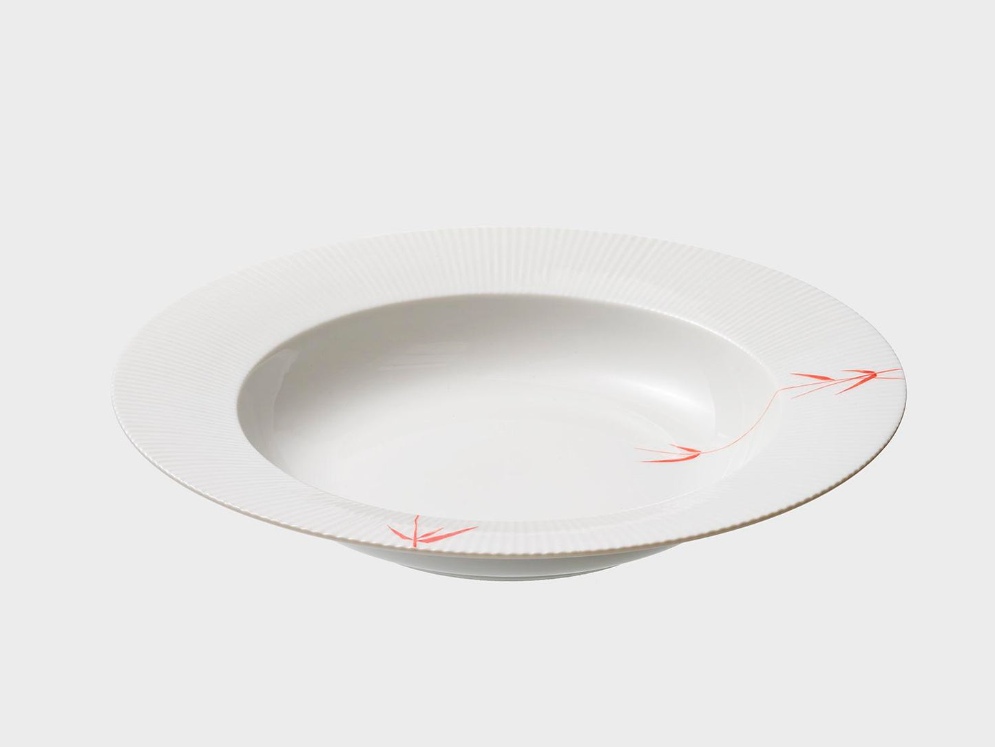 Plate deep | Adonis | Red Bamboo | 25 cm